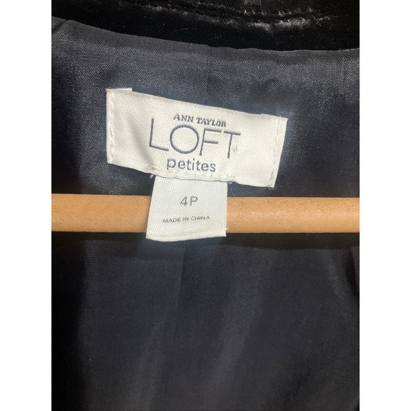 90’s vintage Velvet Black Jacket Women's Black Holiday Top - Picture 3 of 11